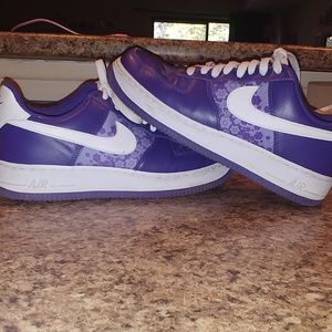 Nike air purple floral shoes size 9